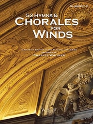 52 Hymns and Chorales for Winds Clarinet 3 band method book cover